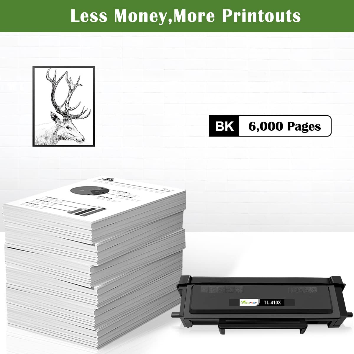 Cartuccia Toner Compatibile TL-410x ( TL-410 TL-410H ) 6000 Pagine Alta Casatura per P3010DW P3010DN M7100DW M7100DN P3300DW P3300DN M6708DW M6708DN M7108DW M7108DN M6808FDW M7208FDW M7308FDW