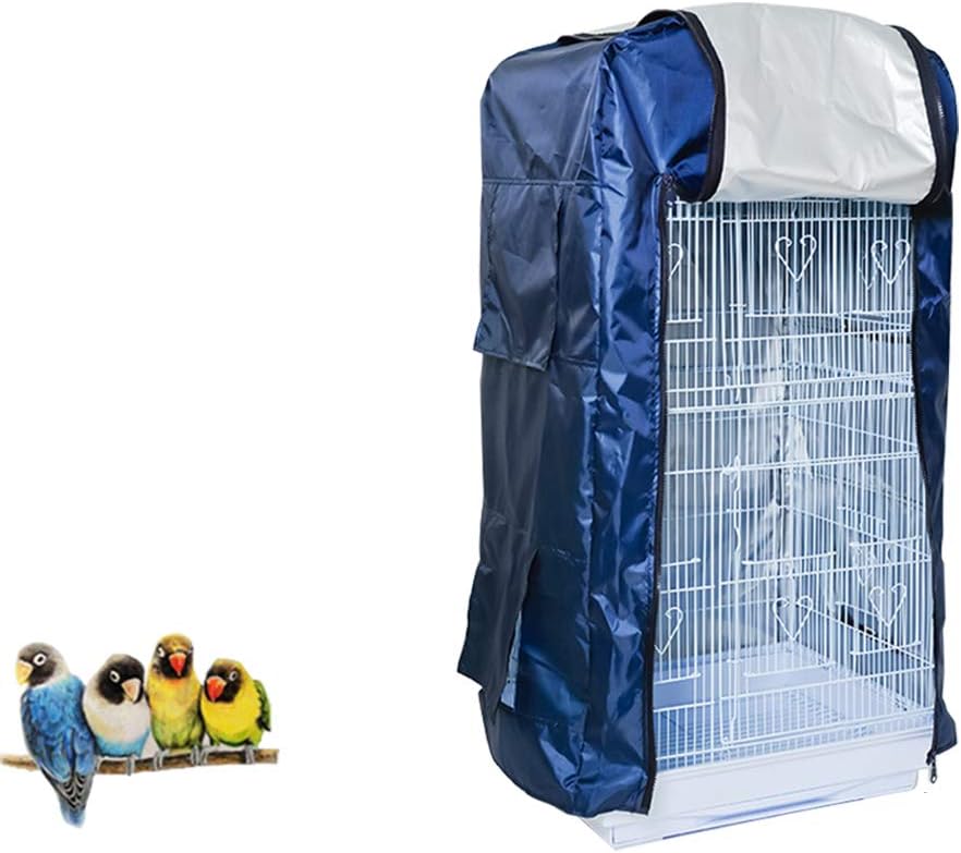Bird Cage Covers, Large Birdcage Cover, Warm Windproof Waterproof Shell Shield for Square Cage Crate