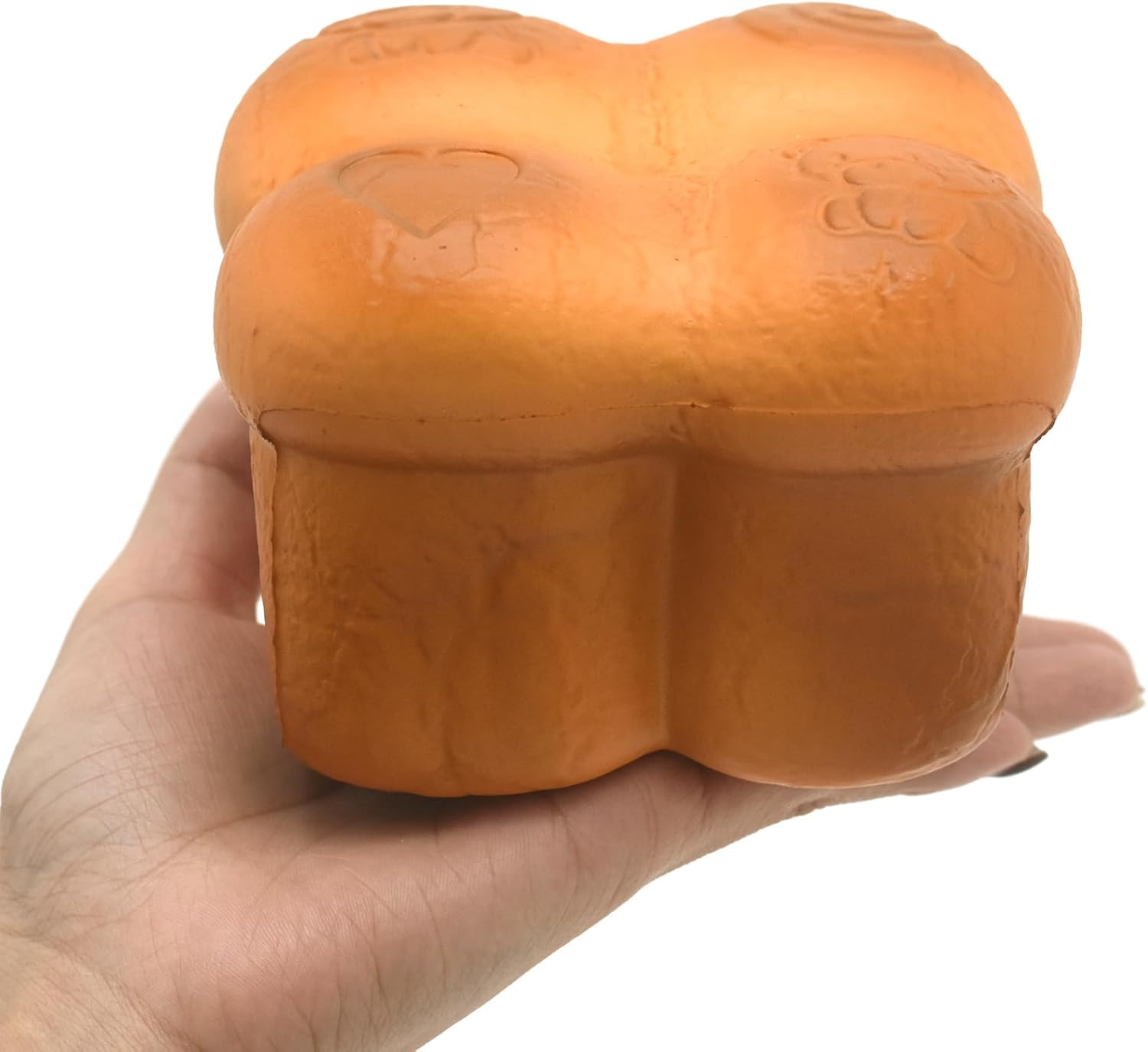 2025 Petals Jumbo Bread Squishy Slow Rising Bear Scented Bread Squishies Stress Relief Toys Gift (Chocolate)