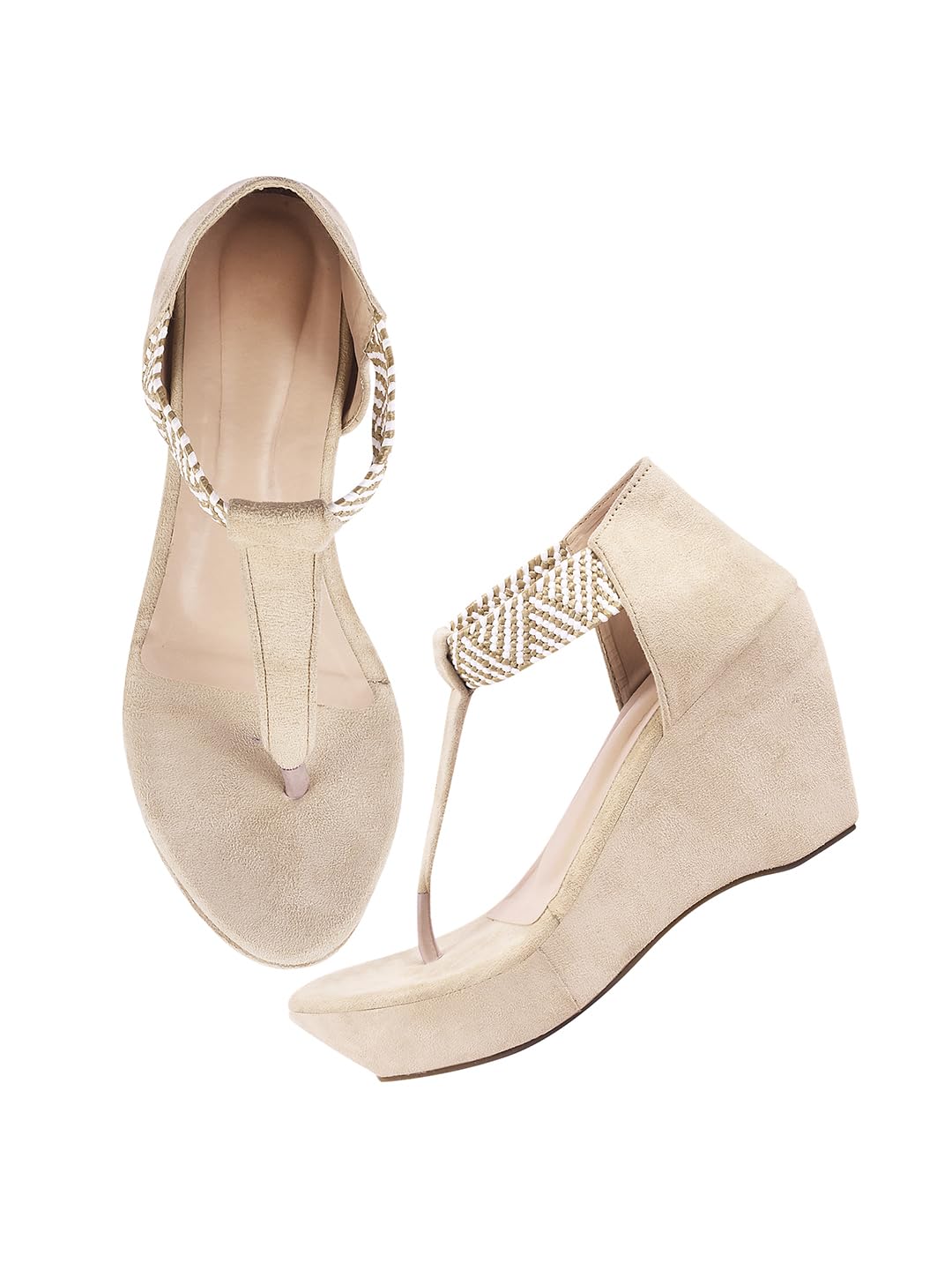 Women's Pacifico Fashion Wedges Heel Sandals with Pull On Strap|Fusion Wear-image-40
