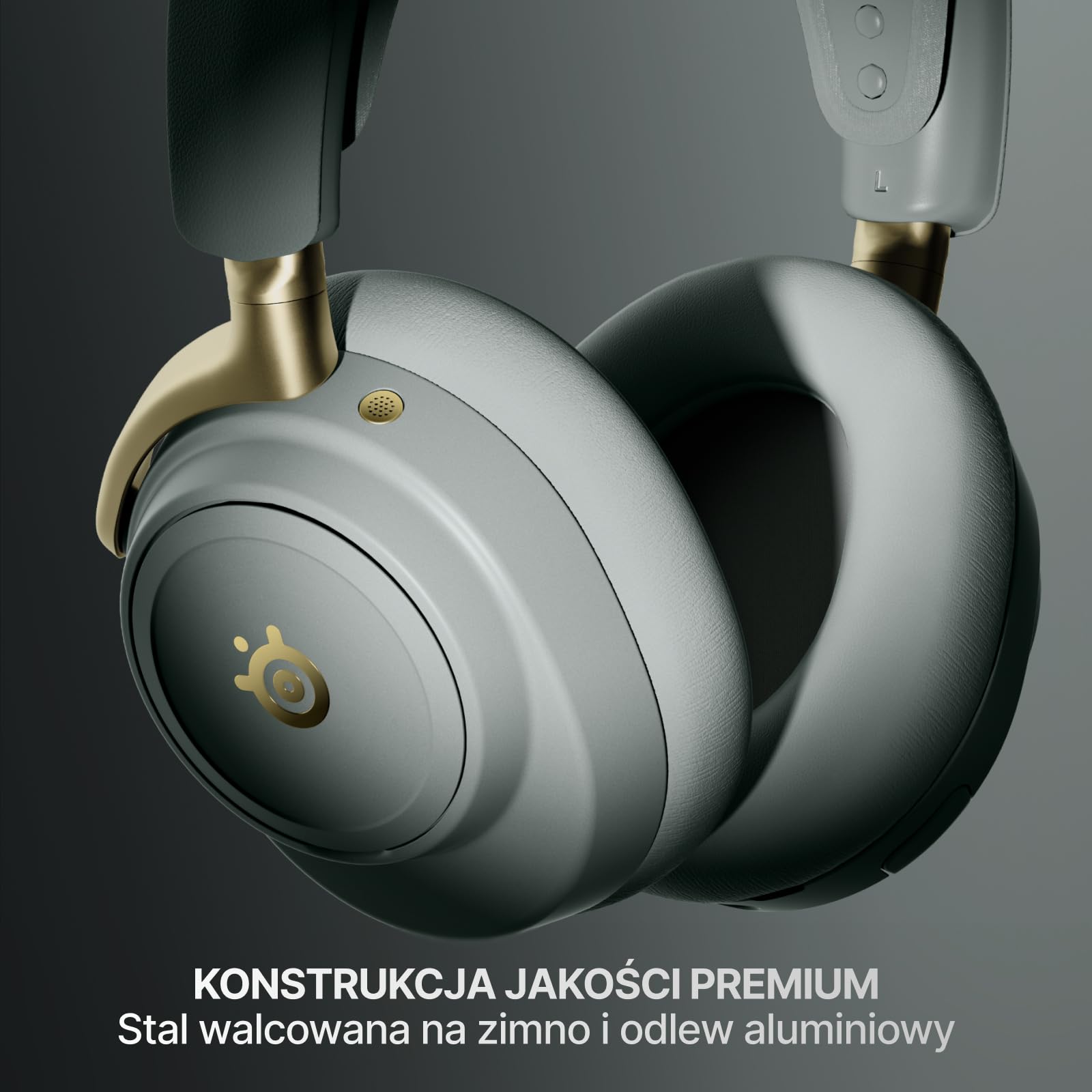SteelSeries Arctis Nova Elite – Bezp. zestaw słuch. Hi-Res - 96 kHz/24 bitów - Głośniki z wł. węgl. - ANC - Red. szumów SI - Aplik. - 2,4 GHz + BT - Miks wielu źródeł - OmniPlay PC+PlayStation+Xbox