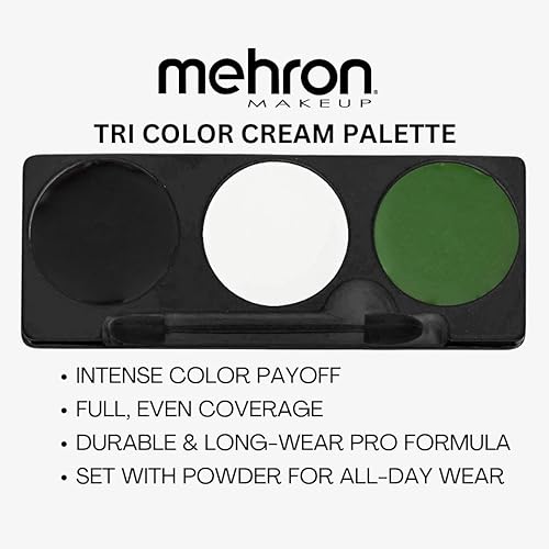 Miniatura 2 de Mehron - Paleta de maquillaje tricolor para Halloween, talla única , Monster