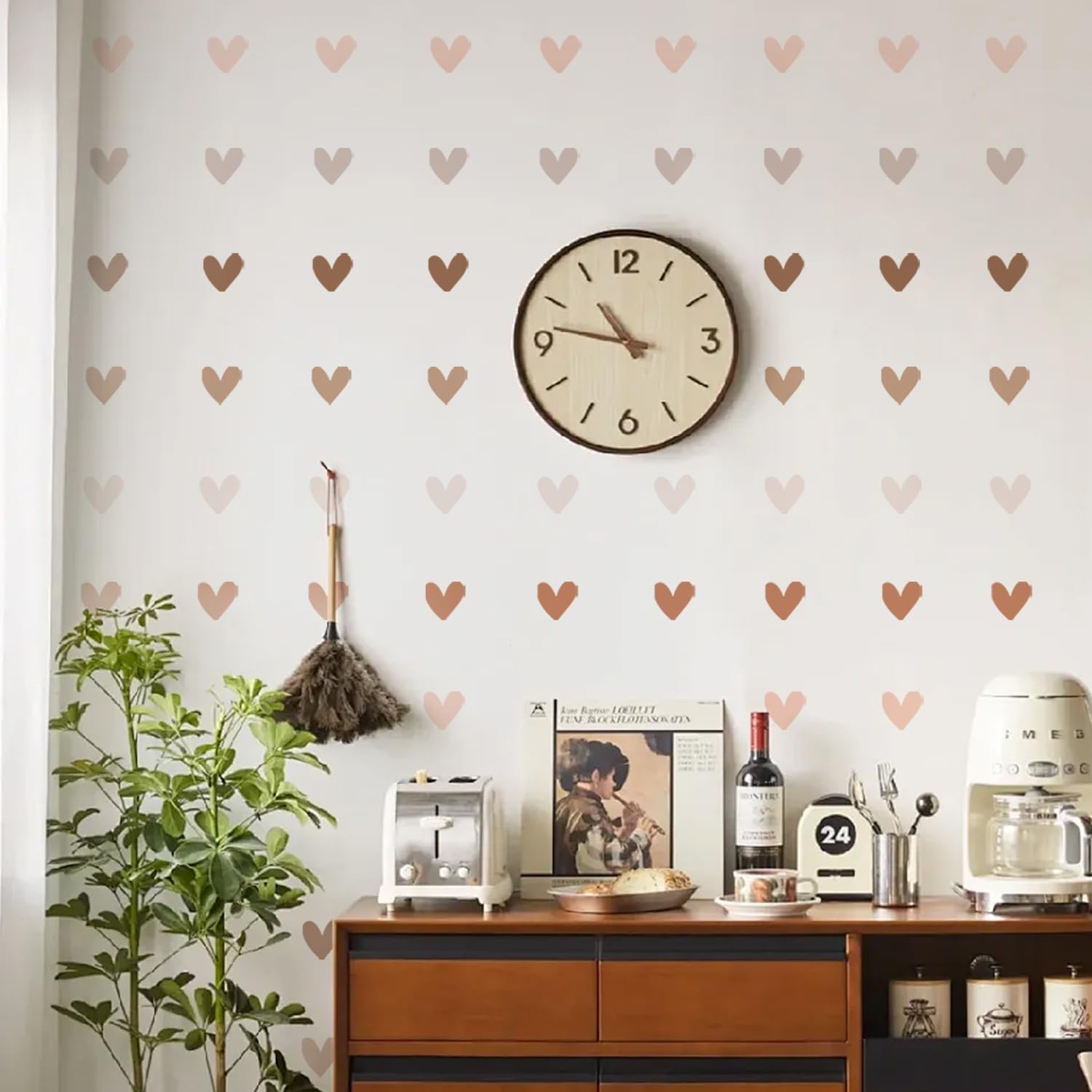 QUCHENG Boho Wall Stickers Girls Bedroom Removable Wall Decals Nursery Kids Room Decor Vinyl Murals DIY Cute Decorations 6 Sheets