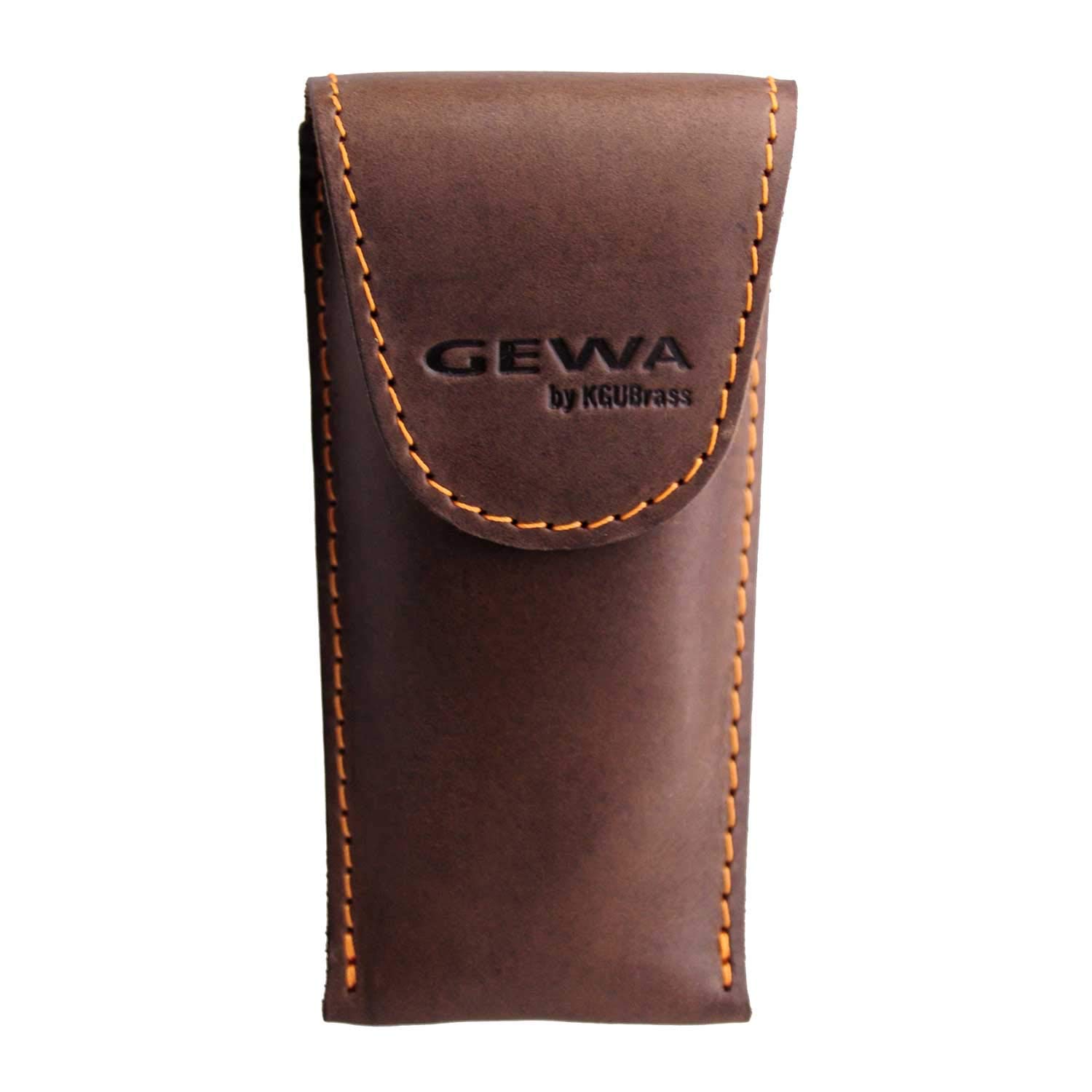 Funda para boquilla Crazy Horse Trompeta marrón