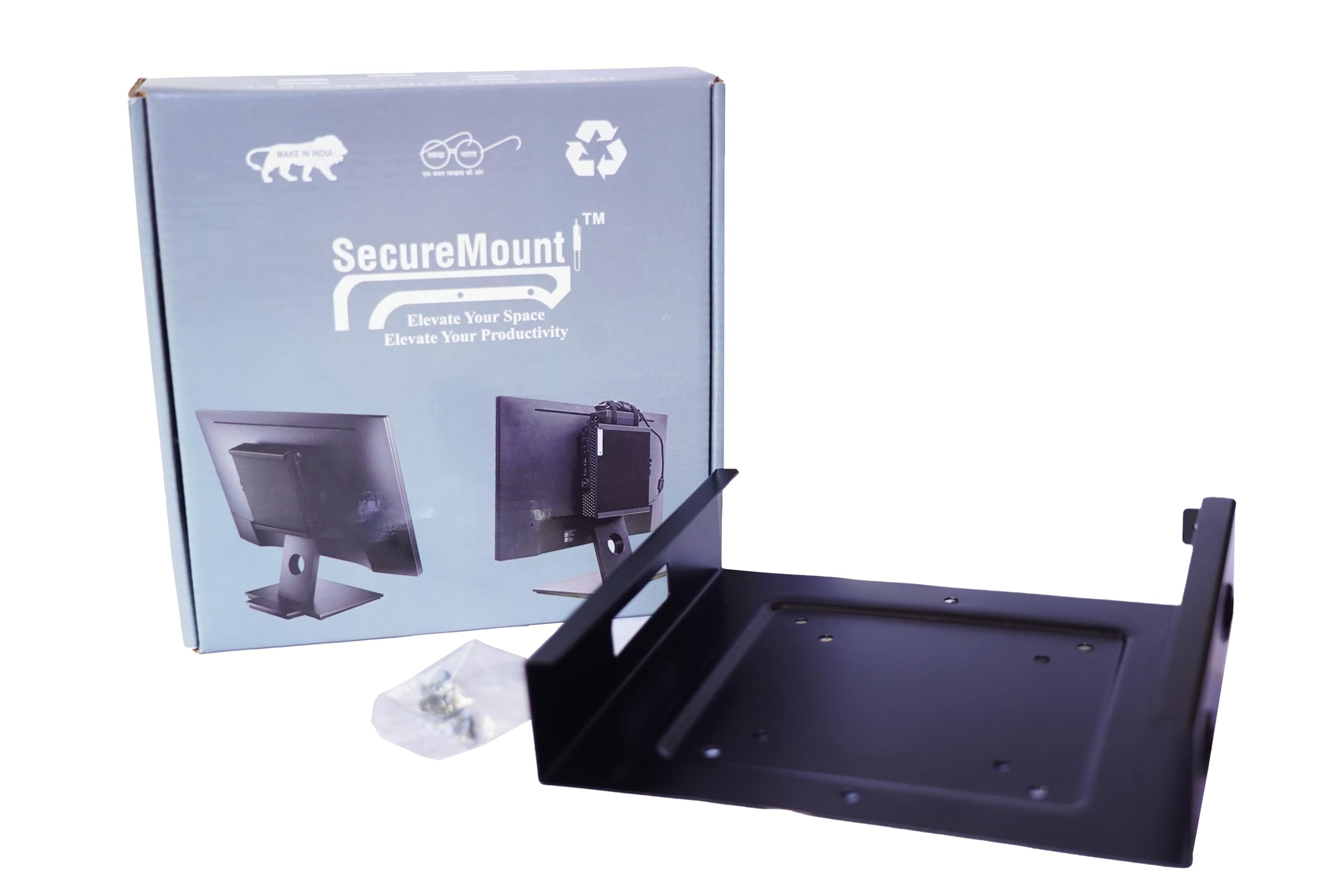 SecureMount VESA Mount Compatible with Dell Optiplex (Monitor - Under Desk & Wall Mount)-image-40