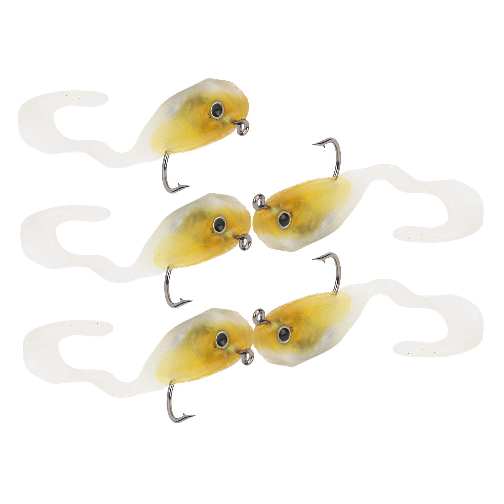 Muiltvoe Ice Fishing Lure Bait, Artificial Simulation Soft Silicone Lifelike Swimming Action Fishing Tackle with Hook, for Ice Supplies
