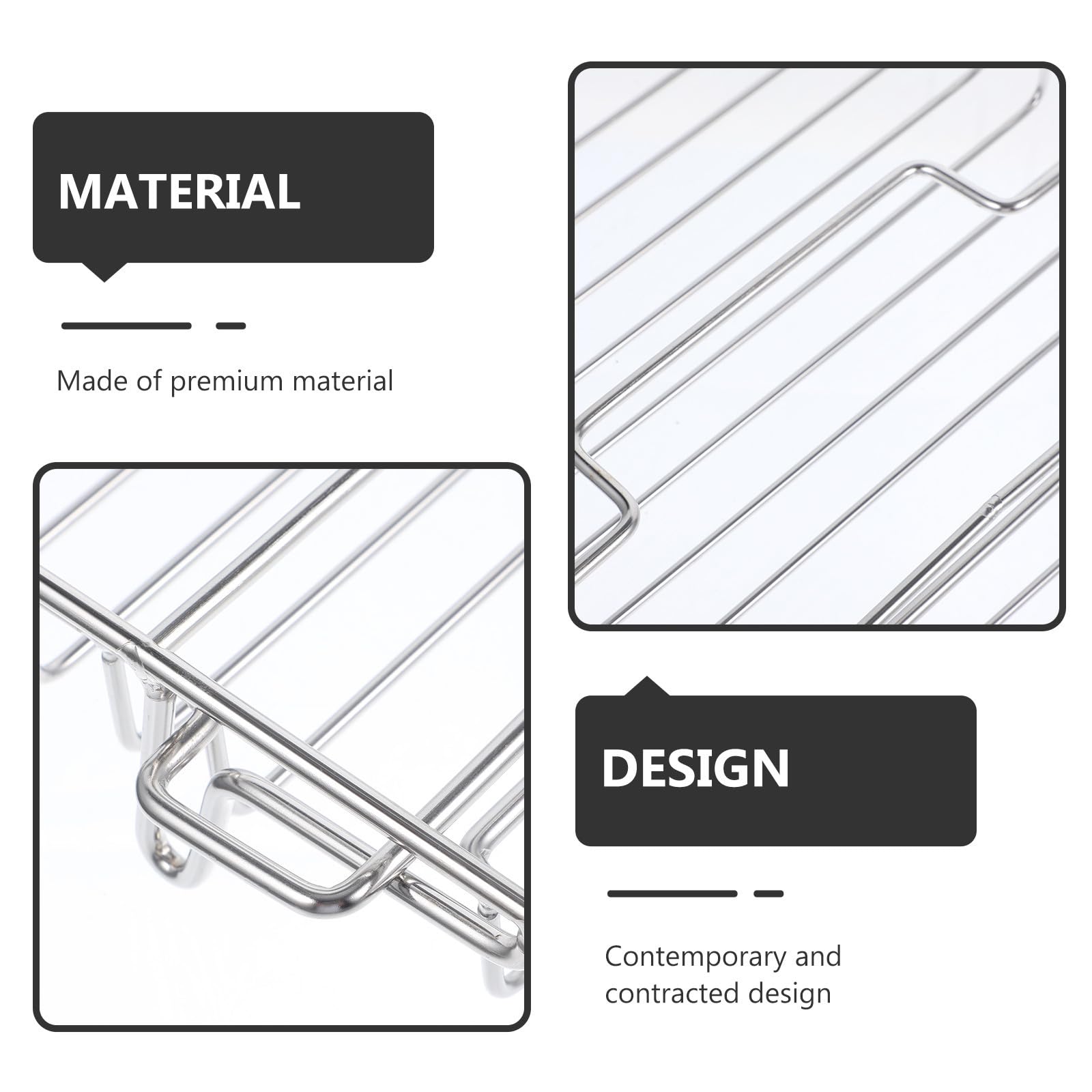Estante de Baño y Multifuncional de Acero Inoxidable Plegable con Gancho y Adhesivo sin Taladro, Estantería para Ducha Moderna para Organizar Accesorios