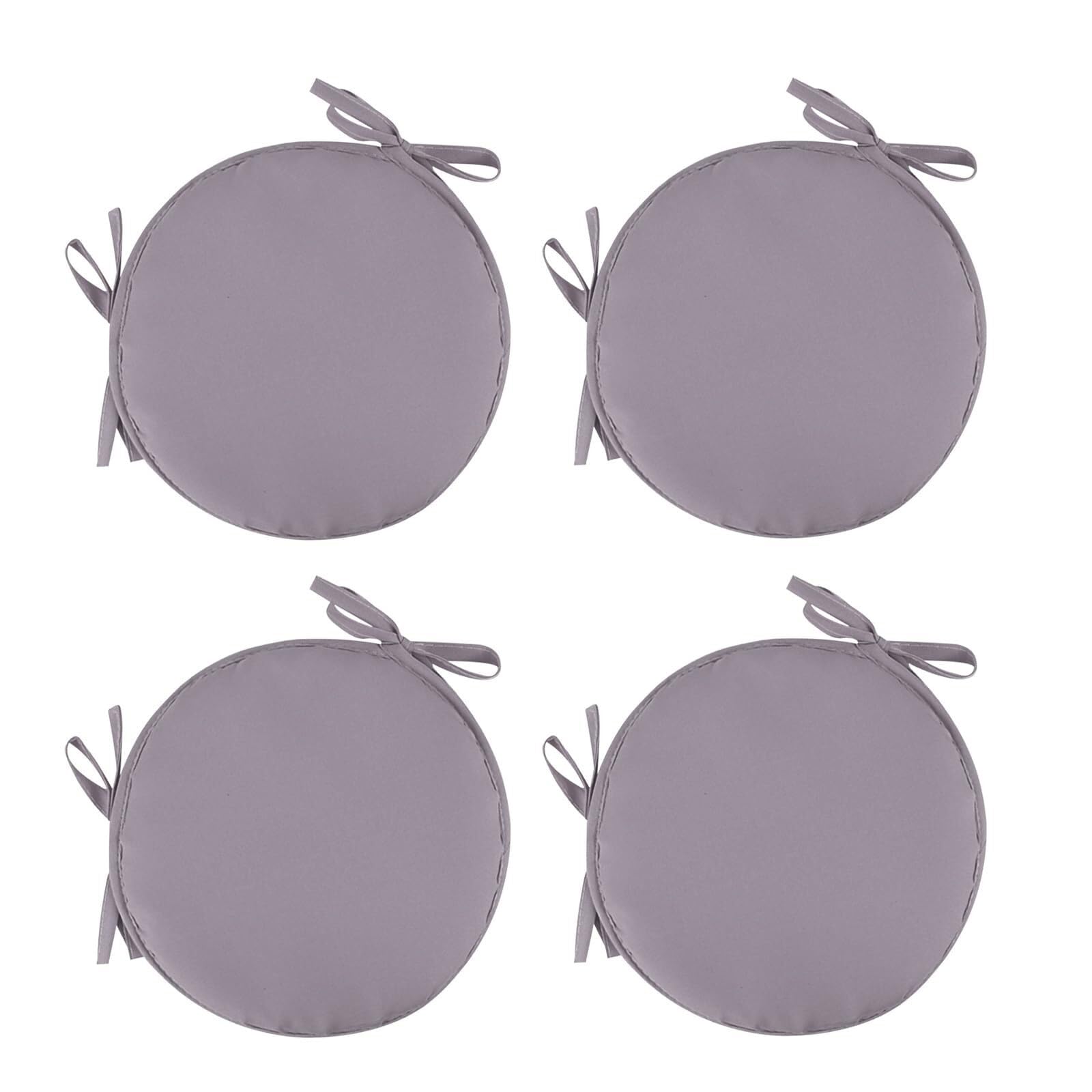 Coussins de chaise ronds pour embellir votre terrasse et vos repas de cuisine en lot de 4