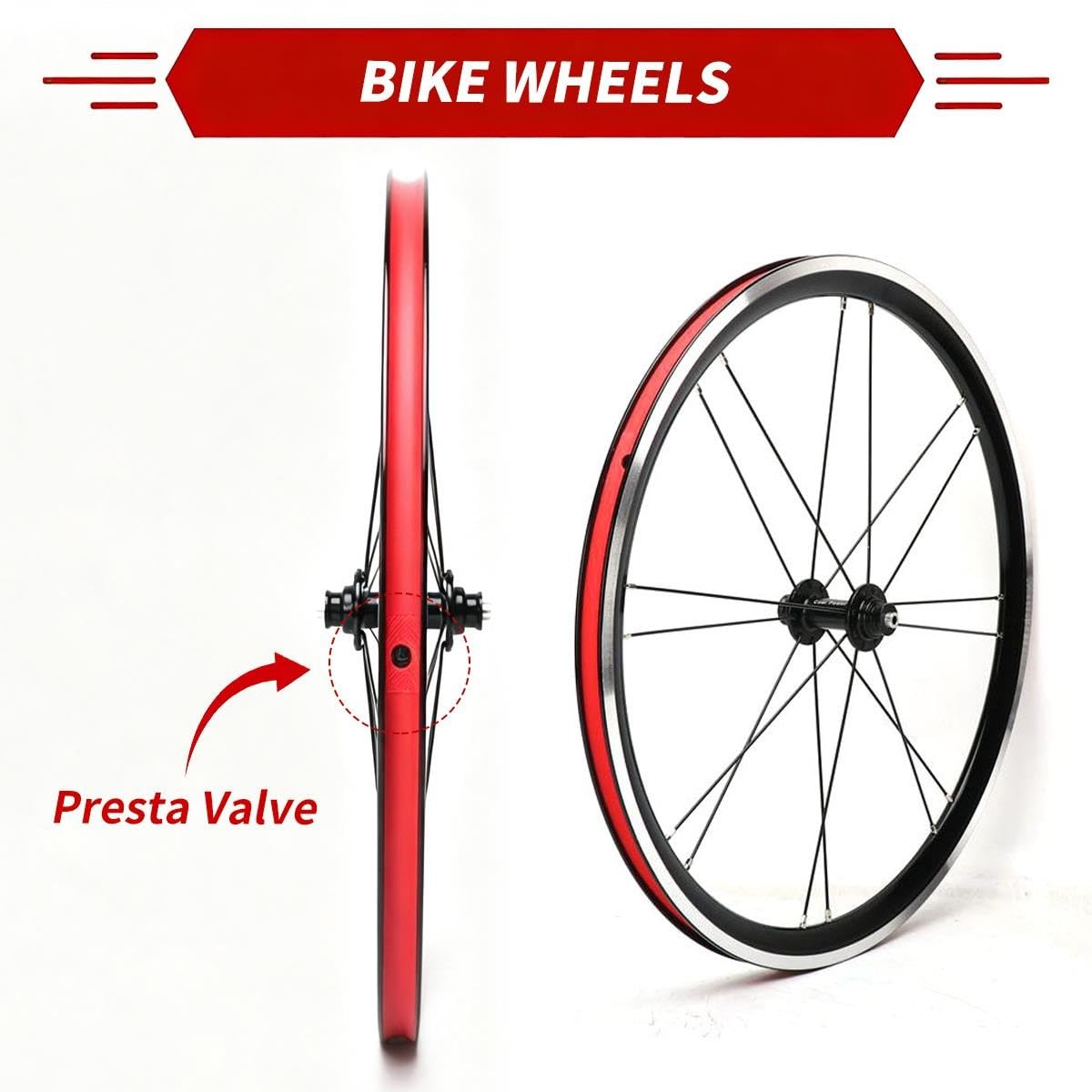 20Pulgadas Juego Ruedas Bicicleta Plegable 406 Freno De V Rueda QR 74/130mm