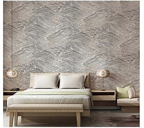 Papier peint moderne minimaliste pour masquer les imperfections des murs de chambre