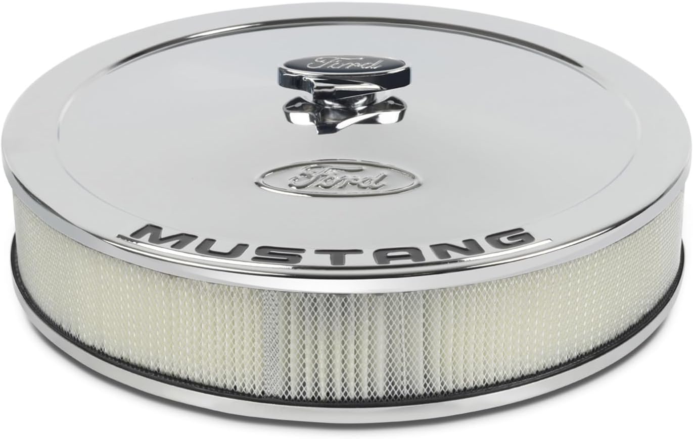 Compatible with/Replacement for Ford Performance Parts - 302-361 - 13in Dia Air Cleaner Kit Chrome