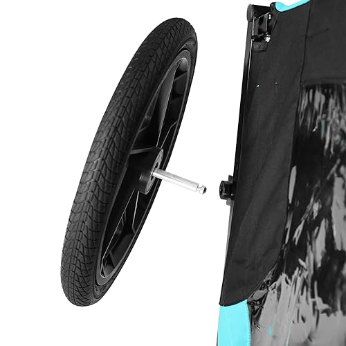 Miniatura 3 de Light Green Foldable Pet Jogging Stroller for Adventure and Comfort, Secure Bicycle Trailer for Dogs & Cats, Easy to Store