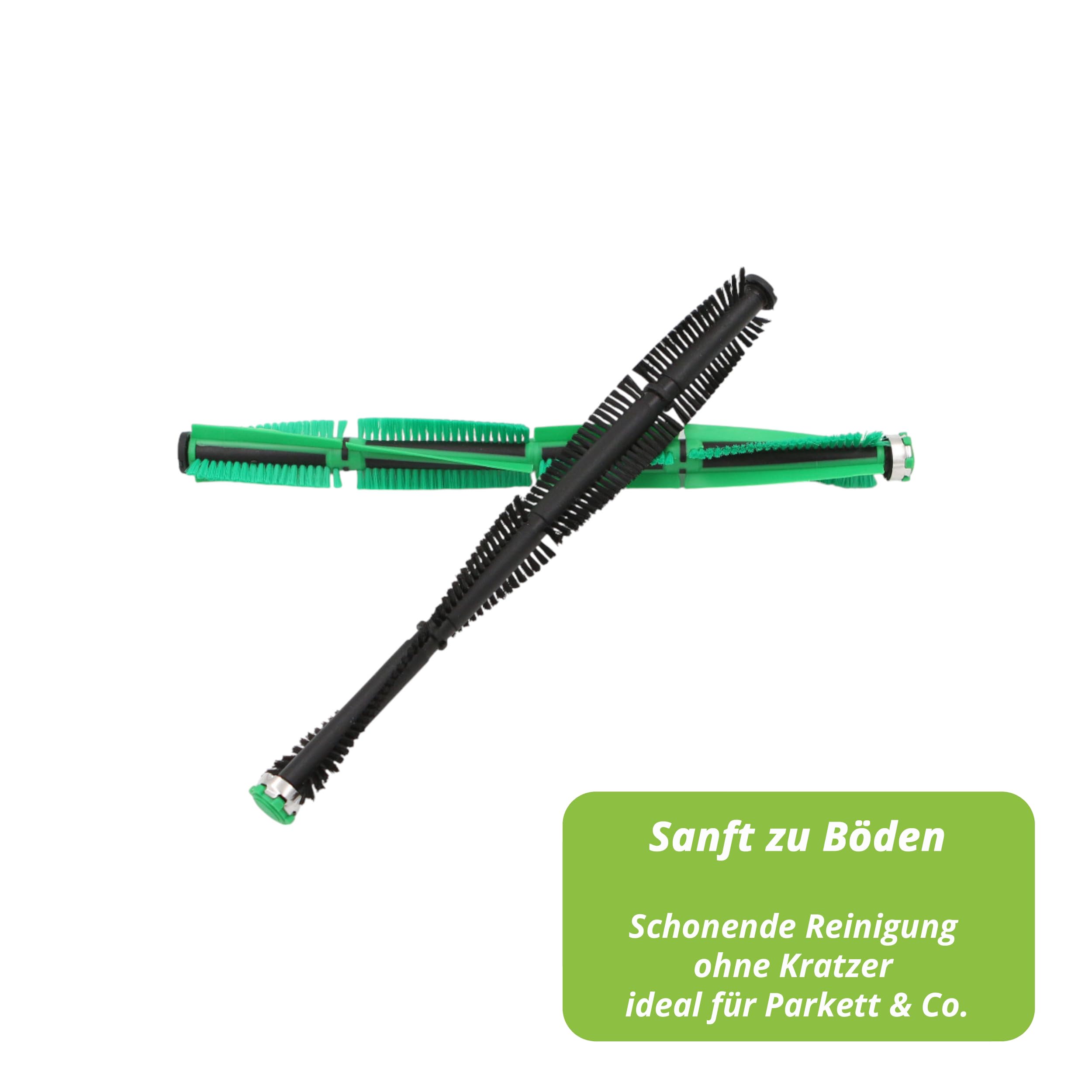 Staubsaugerladen.de Premium 2-Teiliges Set Tierhaarbürste, Rundbürste, Staubsauger-Bürste kompatibel mit Vorwerk Kobold Elektrobürste EB-400, Bürste, Ersatz-Teil, Zubehör, Walzen, Teppichbürste