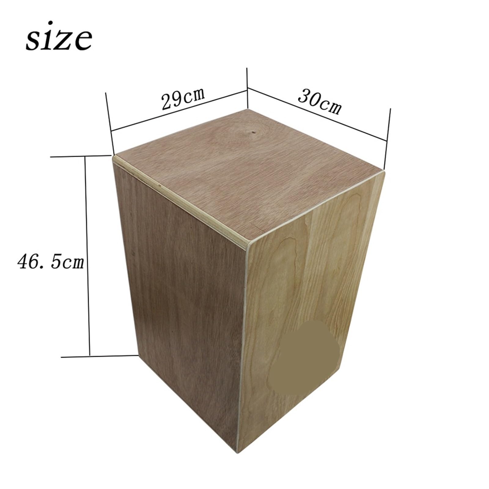 Tamburo a forma di scatola cajon in legno