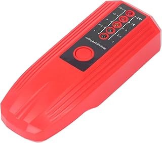 Emf DetectorEMF Meter Magnetic Field Detector for Electromagnetic Radiation Testing with 5 LED Indicators Portable Design Accurate Measurement of Radiation Levels Ideal for Home an (Red)