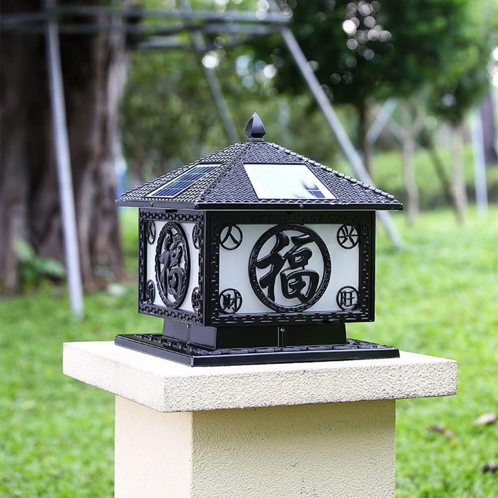 Lampade da palo solari for esterni Lampade da giardino for esterni Illuminazione for prato, patio, portico, cortile, canale stradale(B,30CM)