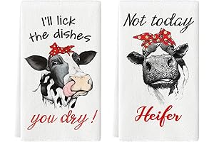 Artoid Mode Funny Farm Cow Kitchen Towels