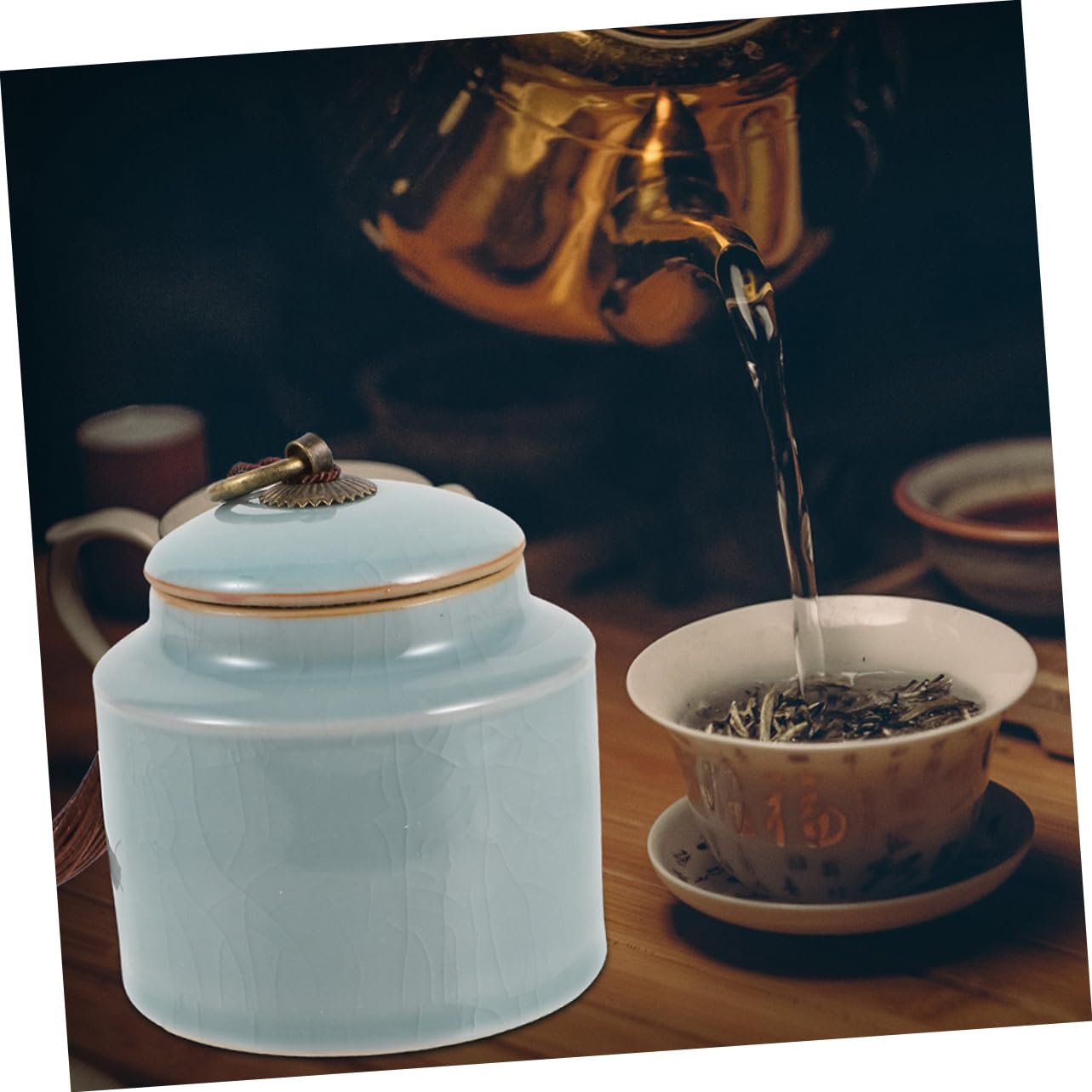 Gatuida 2 Pezzi Barattoli in Ceramica Sigillati per Conservazione Alimenti Grande Capacità e Protetti Dall’umidità, e Tè in Caffè e Negozi