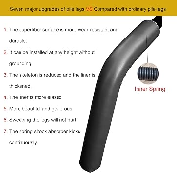 Wing Chun Dummy Trainer, Adjustable Height Hand Wooden Pile, Wall Mounted Spring Stakes for Home Exercise, Kung Fu Training Equipment