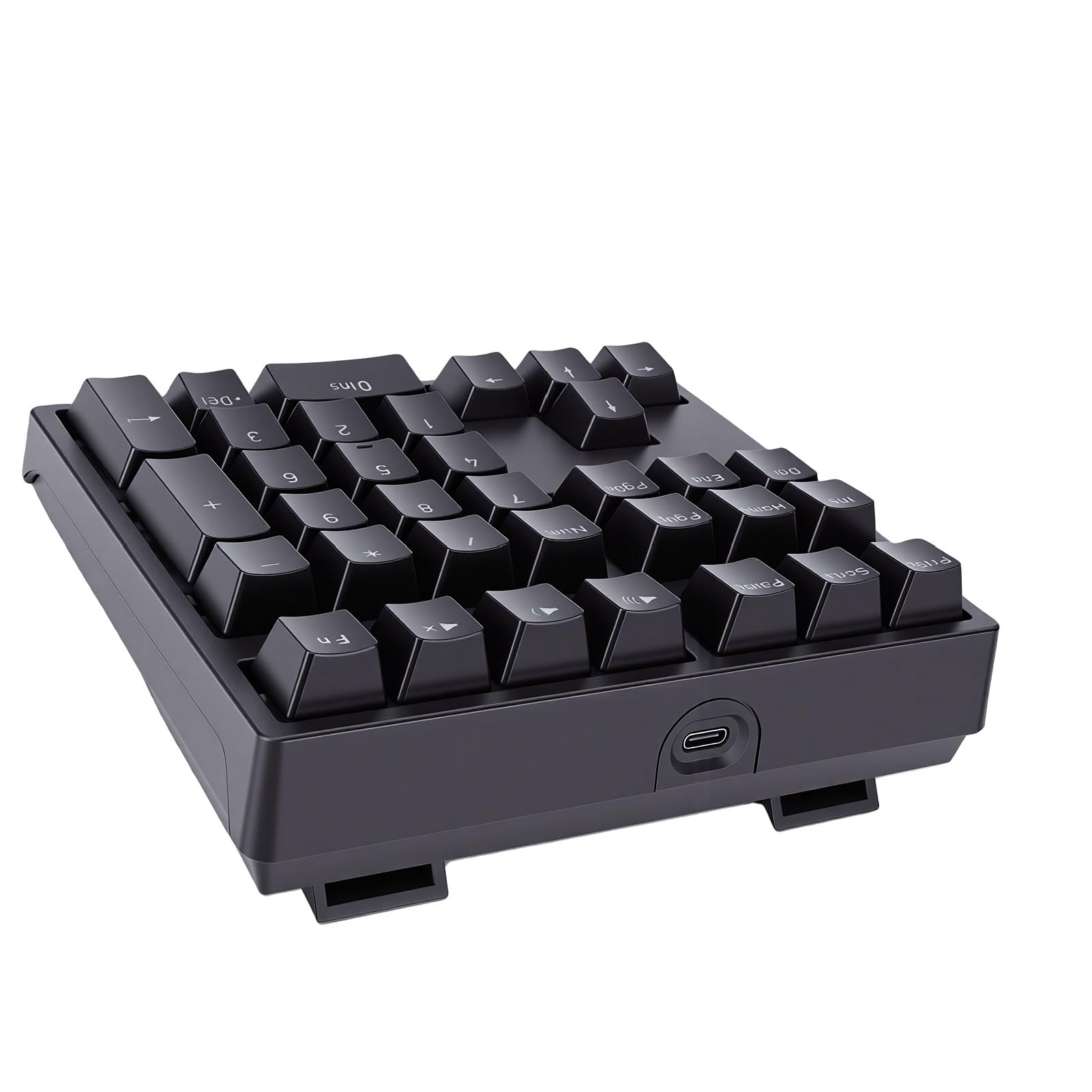 Fabater Pavé Numérique,Clavier Numérique Filaire USB Mécanique avec Rétroéclairage LED RVB,Clavier 34 Touches avec Touches PBT,Commutateurs Rouges pour Ordinateur Portable