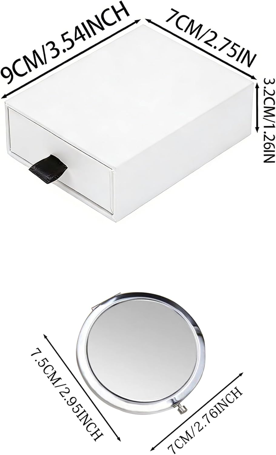 Personalized Birthday Flower Compact Mirror - Customizable Bridesmaid Gift, Stylish Gift for Bridesmaids or Bridal Shower Guests - Image 7