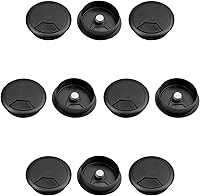 Vista 8 de MroMax Ojales de escritorio de plástico de 2.36 pulgadas (2.362 in), cubierta para cables de escritorio, organizador de cables para el hogar, Gris