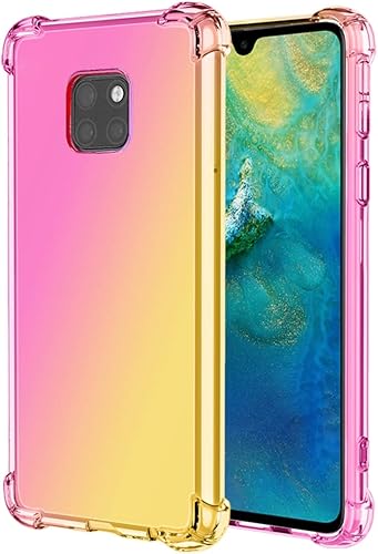 Funda para Mate 20 Pro, LYA-L09 LYA-L29, funda transparente para teléfono con degradado, delgada, antiarañazos, flexible, funda protectora a prueba