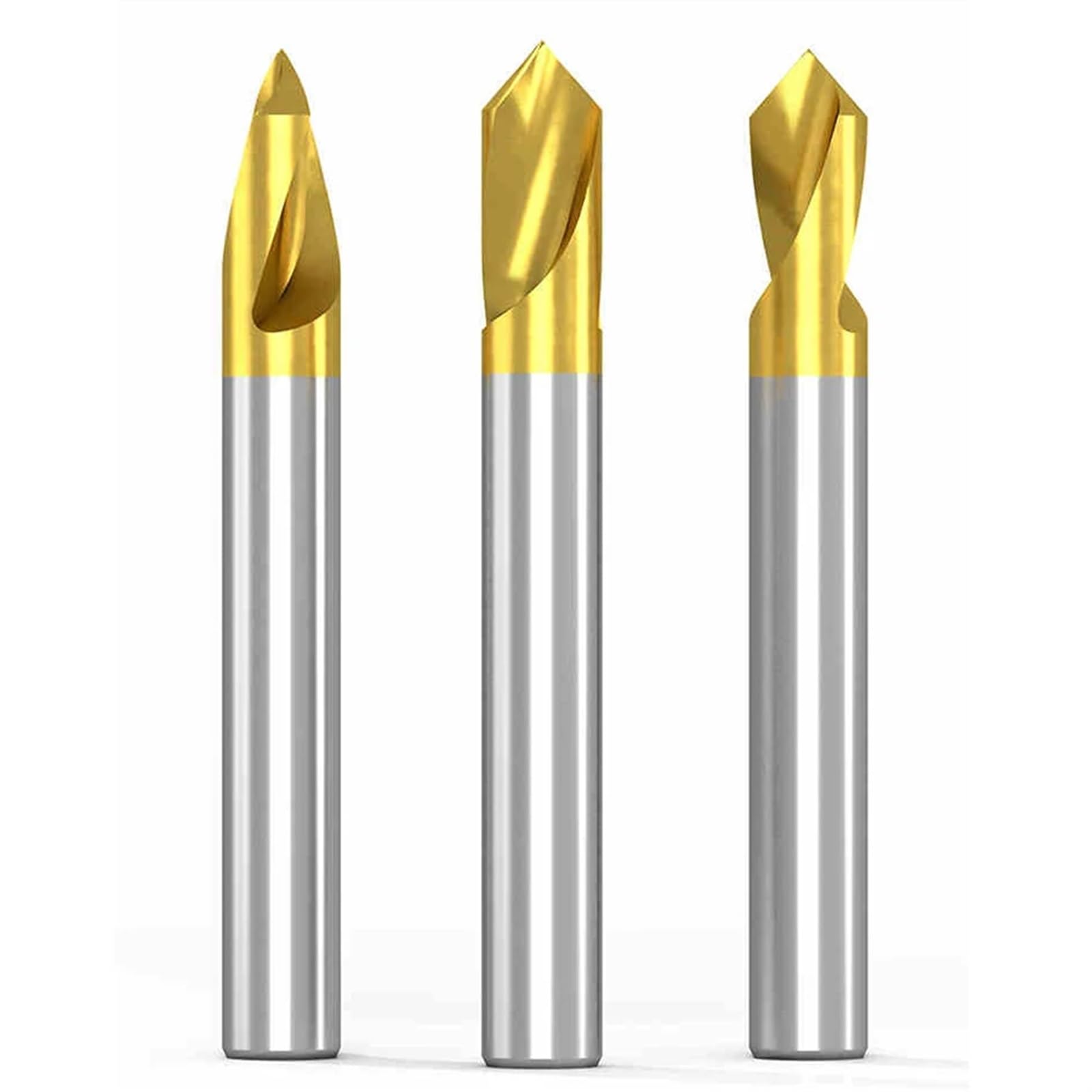 Broca de centrado de 90 grados, cuchilla de biselado de acero inoxidable, centro de mecanizado, brocas de posicionamiento compuestas, 1 unidad(5mm (1pcs))