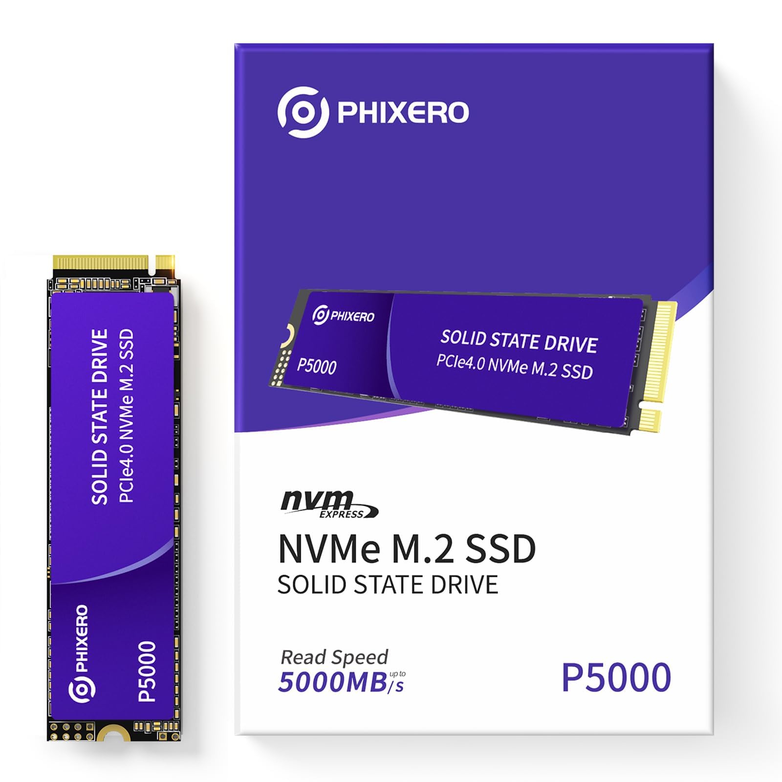 Amazon | PHIXERO P5000 NVMe SSD 2TB PCIe Gen 4.0x4 M.2 2280