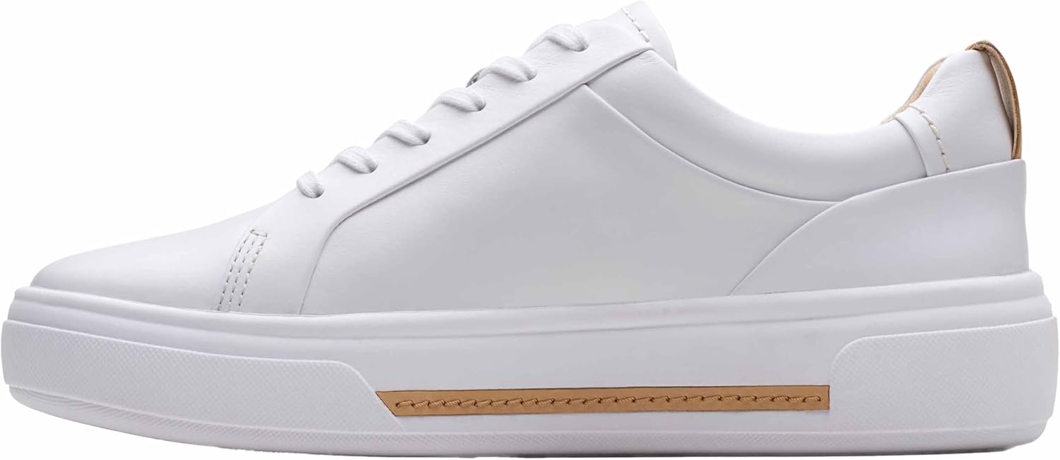 Clarks Premium Women's Hollyhock Walk, White Leather, 6.5 UK