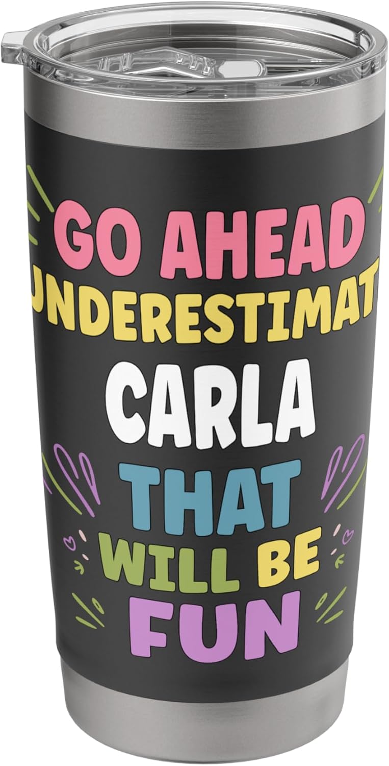 CARLA Personalized Women’s Gift Custom CARLA Stainless Steel Insulated Tumbler