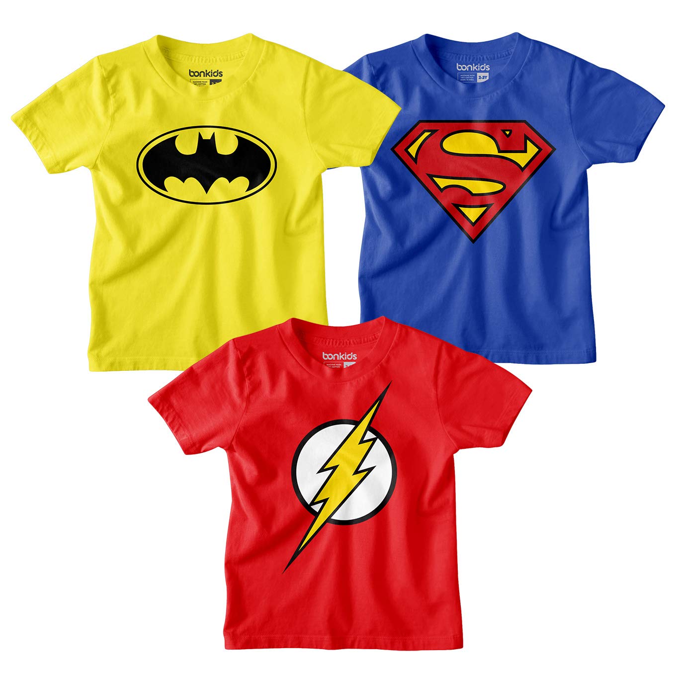 Bon Organik Boy's Printed Regular T-Shirt (BON7817_Multi 4 4 5 Years)