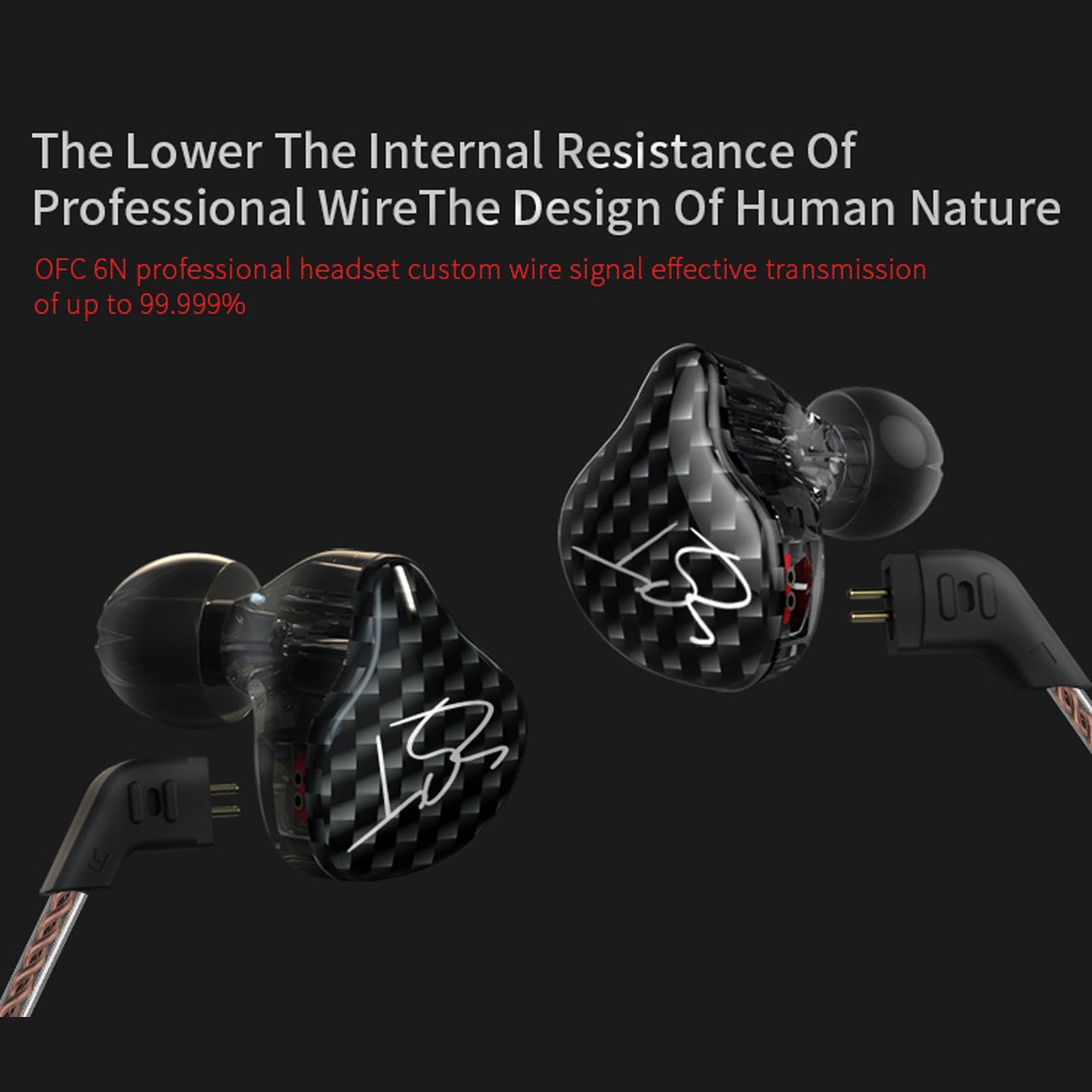 ZST Auriculares Intrauditivos, 1BA Plus 1DD Auriculares con Cable Auriculares con Cable Profesionales, Monitores en los Oídos Auriculares con Cable para iPod, Regalos