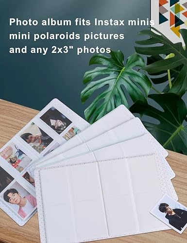 Miniatura 5 de Álbum de fotos Instax Mini 9 Goodsnetic 128 bolsillos funda de piel para álbum de fotos de gran capacidad para álbum familiar aniversario de boda