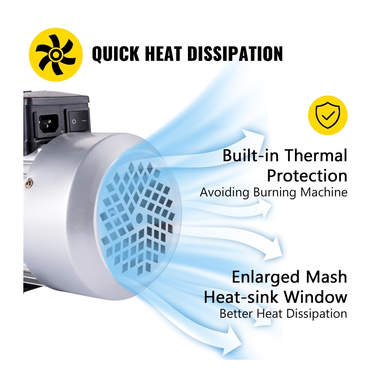Pompy Próżniowe, Pompa próżniowa, 12CFM 1HP Pompa próżniowa czynnika chłodniczego HVAC Chłodzenie do pakowania próżniowego Klimatyzacja domowa Konserwacja samochodów