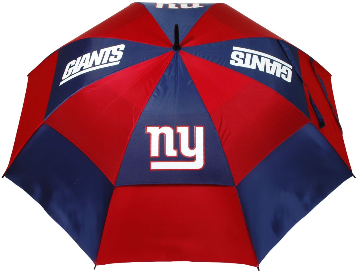 Team Golf NFL Parasol golfowy 157,5 cm z osłoną ochronną, podwójna konstrukcja chroniąca przed wiatrem, przycisk automatycznego otwierania