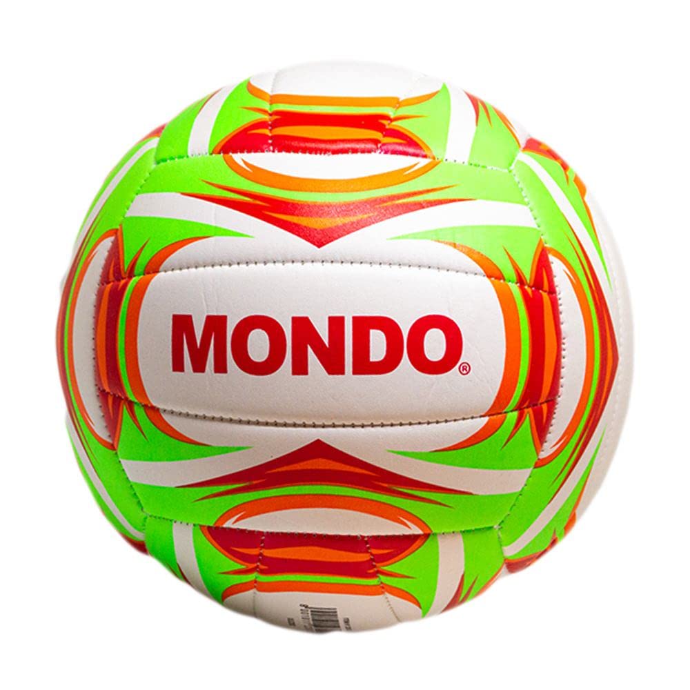 Mondo Toys 23013 Beach Volley Green - Size 5 indoor, outdoor, beach, pvc sponge soft touch, white red green