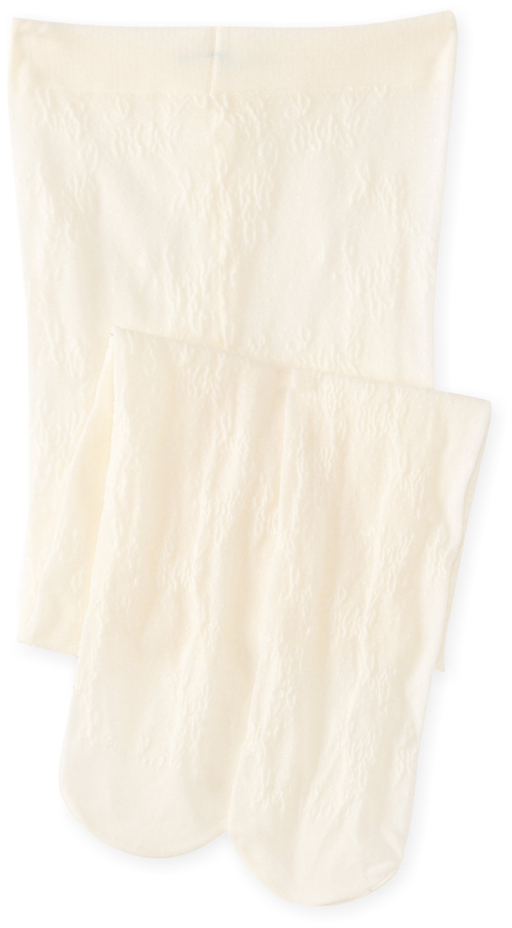 Country Kids Girl's Spring Flower Tights, Off White (Ivory), 3-5 Years Manufacturer Size Years UK
