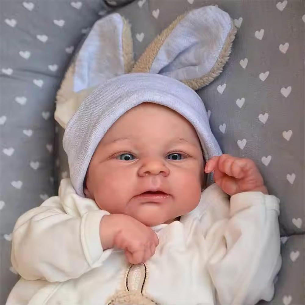 45 cm realistyczna lalka dla niemowląt Reborn, 18 cali, lalka silikonowa jak prawdziwa, realistyczna lalka dla noworodków, prawdziwa lalka Reborn dla chłopców i dziewczynek, zabawka, prezent