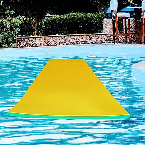 Esteira Flutuante de Água, Colchão Lounge de Verão Balsa Flutuante Exterior de Piscina, Almofada Flu