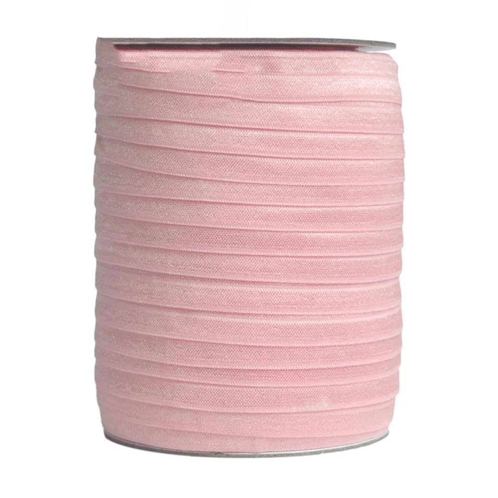 Gumki do szycia, Elastyczne taśmy z elastanu, składane, wielokolorowe, 50-100 jardów(Neon Lemon,100 Yards)