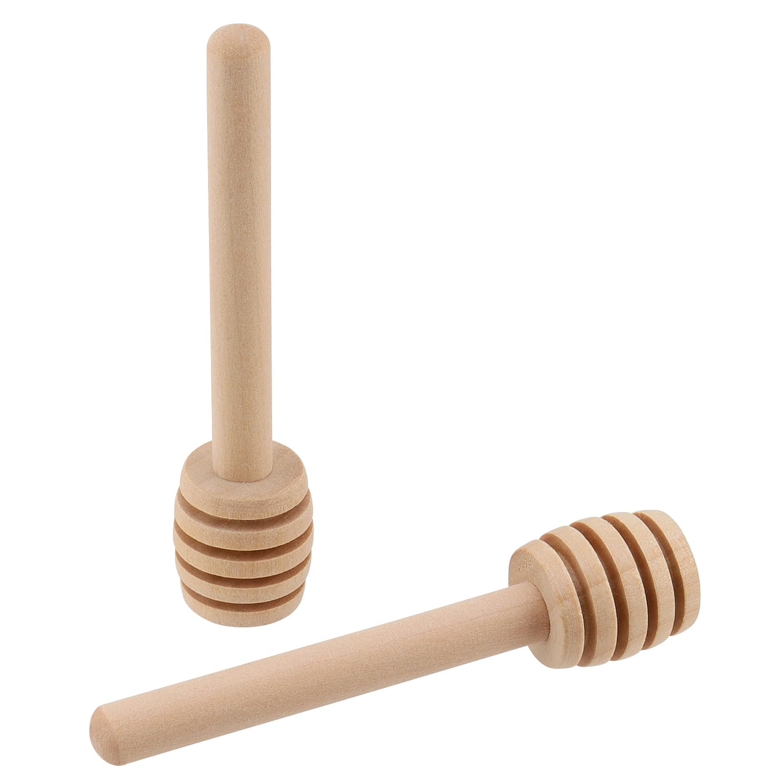 100 bastoncini di legno per miele, 8 cm, mini cucchiaio da miele, mescolatore per mescolare il miele, in legno, per erogare barattoli di miele, raccolta miele, miele, pioggerella miele