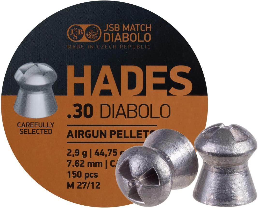 JSB Match Diabolo Hades, .30 Cal, 44.75gr, Hollowpoint, 150 ct