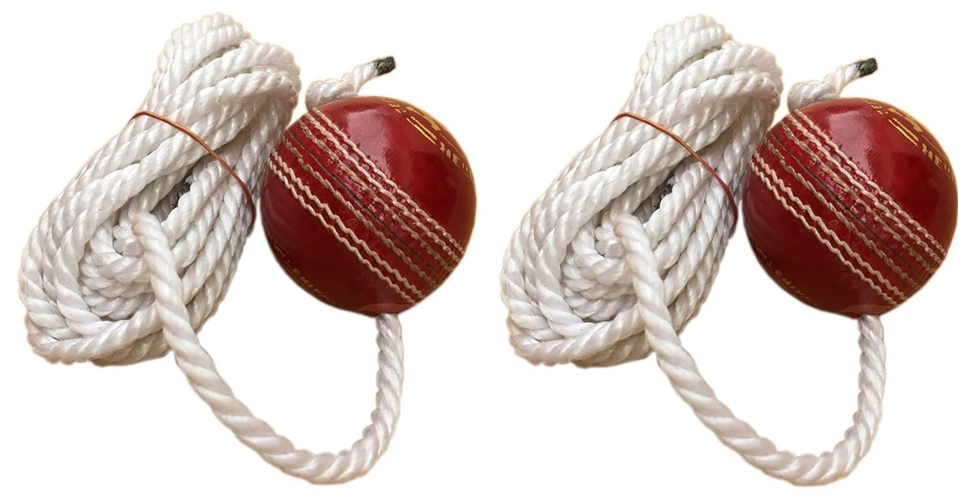 Leather Cricket Practice Hanging Ball with Rope, String Cricket Ball and Knocking Cricket Ball (2)-image-17