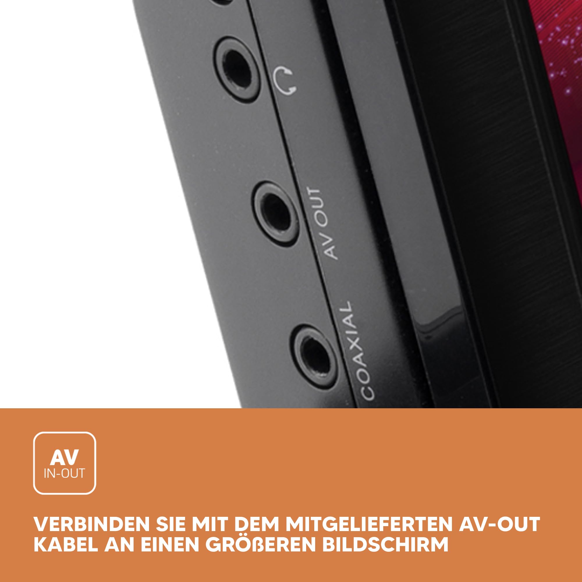 Lenco DVP-939 - Lettore DVD portatile da 2 x 9 pollici con 2 cuffie e 2 supporti per poggiatesta - batteria ricaricabile integrata - ingresso USB - lettore di schede SD - nero