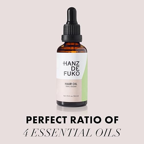 Miniatura 3 de Hanz de Fuko Aceite vegano para cabello y barba, apoya el crecimiento, la salud de la barba y un cabello más suave y suave, fórmula hidratante con