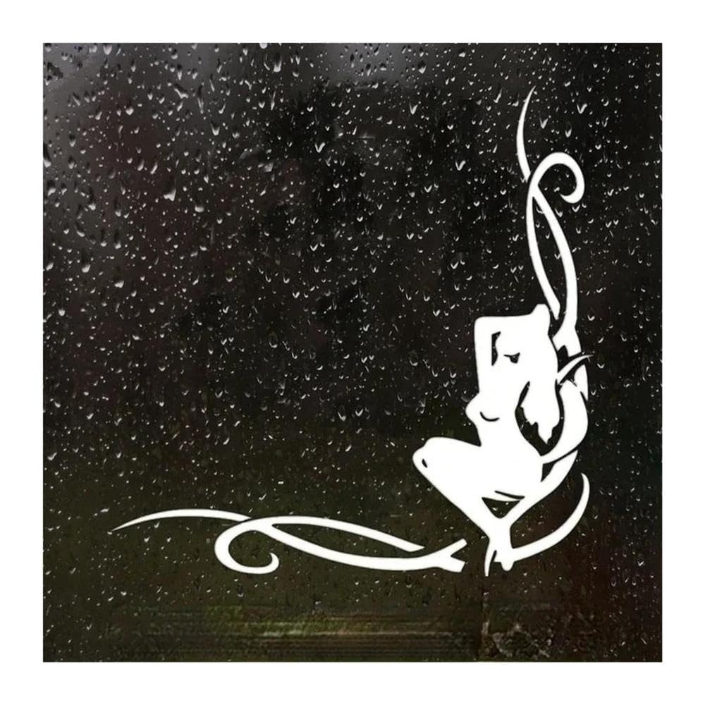 Car Sticker Girl Decal Auto Waterproof Vinyl 15cm*13cm(White-B,15X13CM)