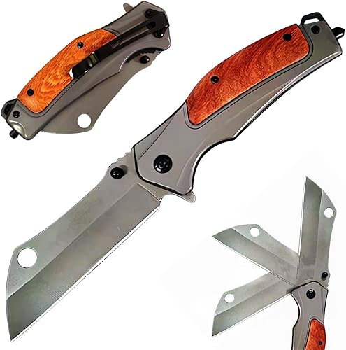 Pocket Knives & Folding Knives,Pocket Knife for Men,Multitool Tactical Knife with Glass Breaker,Edc Knife,Small Pocket Knife with Clip,Cool Gadgets