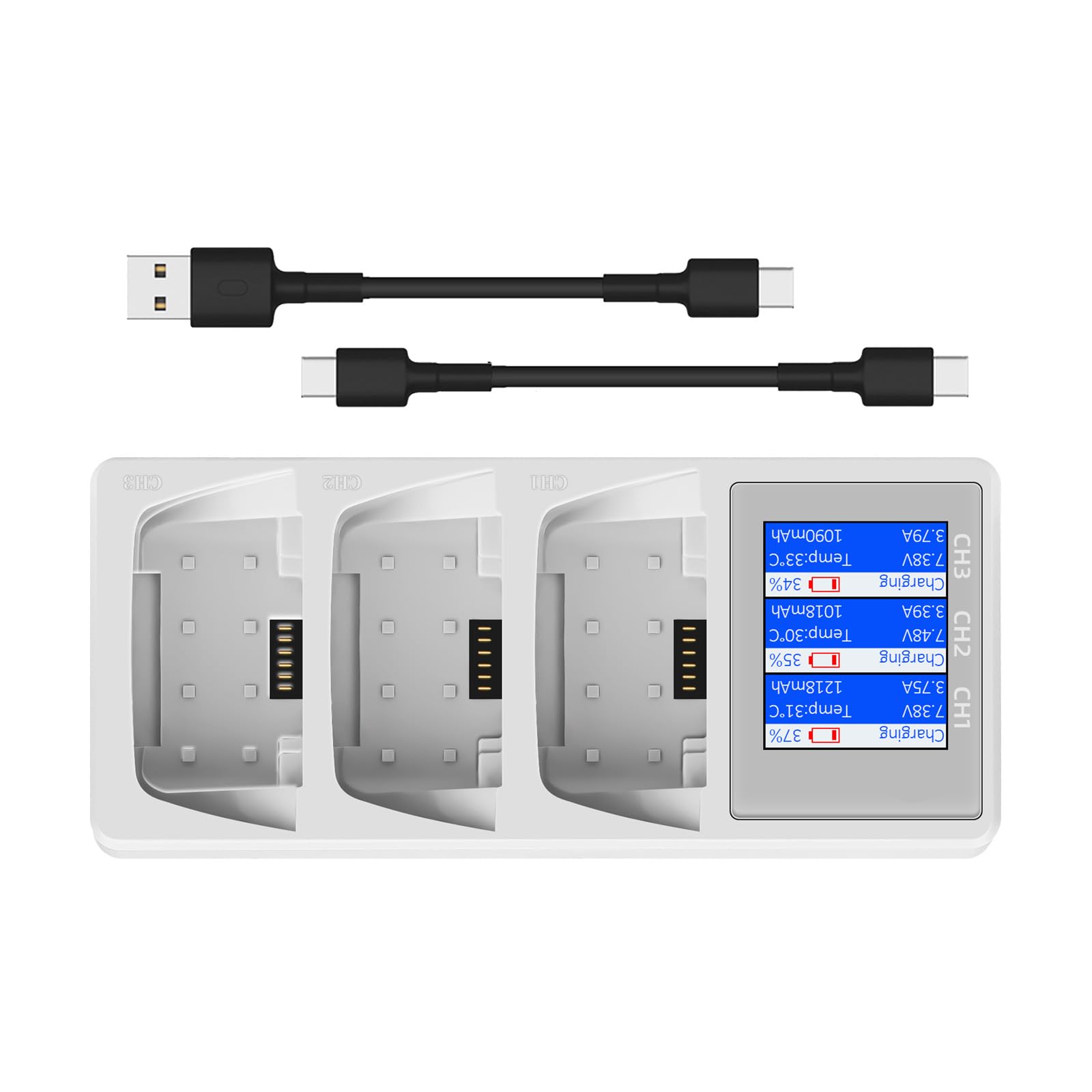 Per Display Digitale Stazione di Ricarica Batteria con Schermo a Colori Veloce 3 Way Manager Scatola di Energia Adattatore Della Macchina Fotografica St