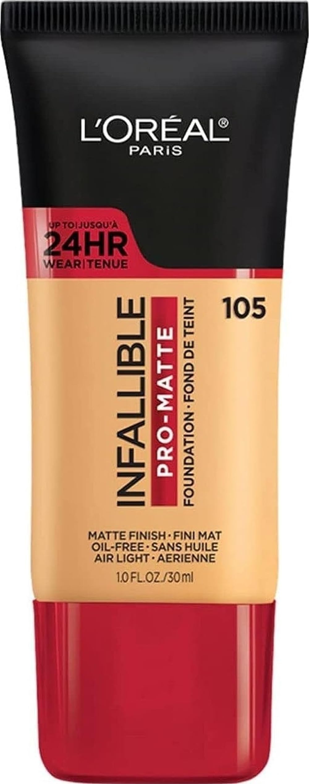 L'Oreal Paris Cosmetics Makeup Infallible Pro-Matte Liquid Longwear Foundation, Natural Beige, 29,6 ml.